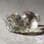 【尋寶家水晶 】【GG-82】｜幽靈龍龜水晶萌寵｜璀璨花幽靈景緻 × 靈動神韻 × 鎮宅守財藝術小品