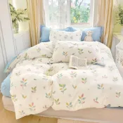 (店+)【iHOMI】100%精梳純棉 床包被套/鋪棉兩用被組 單人/雙人/加大 - 彩葉微光 台灣製