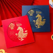 【客製化】賀卡 新年賀卡 2026年新年賀卡馬年浮雕創意鏤空拜年卡片元旦春節公司年會定製