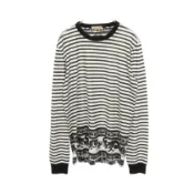 【DOKODEMO】【二手】 DOLCE & GABBANA長袖T卹，條紋，圓領，純棉，男士，二手