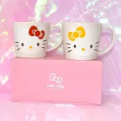 (店+)Hello Kitty 日本製正版 磁器馬克杯 對杯 禮盒組 300ml pk508