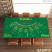 台灣出貨🔥black jack21點桌布籌碼德州撲克牌桌墊猜大小遊戲專用打牌檯布墊圓形百家樂桌布 比賽專用摜蛋桌墊 高
