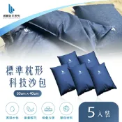 WEIBAO威寶 【WEIBAO 威寶】標準枕形科技沙包(5入)_WB-600 (防颱/防淹水/緊急沙袋/防洪防汛/有效擋水/輕鬆堆置沙包/吸水快速膨脹/SAP科技吸水)
