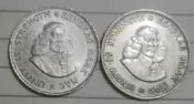 外國銀幣，保真包老南非1962，1964年20分銀幣二枚，11.3克，單枚售，掛五-2922