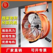 工業電風扇趴地崗位搖頭風機移動吊裝式大風力車間戶外降溫小吊扇(不含運）