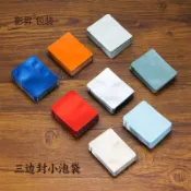【三邊封鋁箔袋】100入鋁箔袋 白茶小方片 普洱貢眉 餅乾茶小泡袋 茶葉袋 茶包袋 茶葉包裝袋 餅乾包裝袋 自粘袋 可定