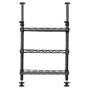 【dayneeds 日需百備】頂天立地 廚房/桌上型烤漆收納架 搭45x20ㄇ型網片 附PP板3片(掛架/網架/櫥櫃下可用)