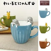 ⭕️日本帶回 Decole 荒野貓咪系列馬克杯 & 攪拌湯匙 茶匙 杯緣子 陶瓷咖啡杯 日本茶杯 日本代購