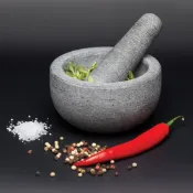 英國《MasterClass》花崗岩香料磨搗組 研磨缽 磨藥機 搗泥器 杵臼 搗缽 