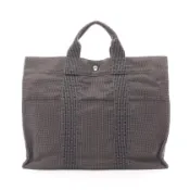【DOKODEMO】【二手】愛馬仕 HERMES 托特包 Herline MM 灰色帆布 Herline 托特包 MM 男女通用 二手 B
