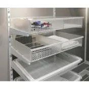 【開放式衣帽間配件】金屬衣帽間定製U型網籃置物架家用衣櫃收納分隔密網籃