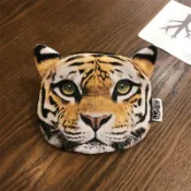 免運🚀零錢包 仿真動物皮夾 老虎造型卡夾 耳機包 輕巧好攜帶隨身包 女孩可愛鑰匙包 布藝收納包 創意動物零錢包卡夾