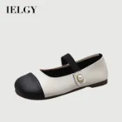 IELGY 瑪麗珍女款夏季圓頭軟底豆豆平底鞋