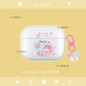 低價🔥蘋果耳機殻無綫藍牙airpods pro保護套雙子星2代可愛硅膠透明三代 S L V