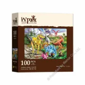 雷諾瓦拼圖文化坊/恐龍爭霸/100片/馬克．葛瑞格利/木質