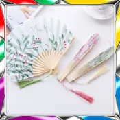 【酷爽夏日】日本小扇子 日式和風棉佈折疊扇 可愛貝殻扇 夏季隨身便攜折扇 折扇日式扇 扇子 夏季必備