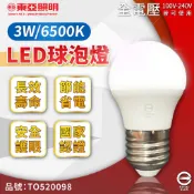 [喜萬年] 現貨 東亞 LED 燈泡 3W E27 白光黃光 全電壓 球泡燈 小夜燈 燈籠 光明燈泡 可愛燈泡 工業風