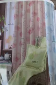 臺中市窗簾-MIT印花系列普普風 三明治遮光窗簾布