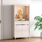 可貨到付款⭐品質優選⭐佛櫃新中式立櫃觀音供桌香案家用神供櫃子財神爺供奉桌神位櫃 佛龕櫃 2尺公媽桌 供奉桌神臺