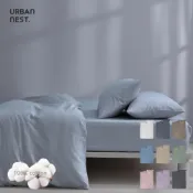 (店+)【Urban Nest】台灣製 300織100%精梳棉床包-多色任選(單人/單人加大)