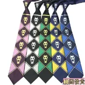 W✨💥【1363次回購】日版JOJO領帶奇妙冒險吉良吉影 日系動漫骷髏頭COS上班族JOJO周邊