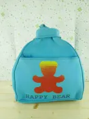 【震撼精品百貨】泰迪熊 Happy Bear 後背包 藍色 震撼日式精品百貨