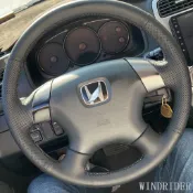 Honda Accord 七代方向盤套手缝適用於喜美七代雅閣Accord/Odyssey方向盤皮套全包手工縫製DIY