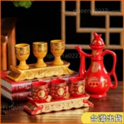 ✨優選免運✨陶瓷 供杯 供水杯 供酒杯 供壺 茶壺 神明杯 供佛杯 招財杯 祖先杯 敬神杯 公媽杯 敬神杯組 供奉杯 敬