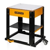 POWERTEC UT1008 多功能移動式工作台腳架 136kg承重 刨木機架 電動工具工作台 附腳輪