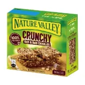 【Nature Valley 天然谷】天然谷燕麥棒 黑巧克力 210g 共5入(全球第一的點心棒)