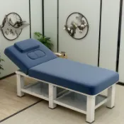 【小真的店】 美容床 折疊按摩床 折疊美容床 行動美容床 折疊按摩床美容床美容院專用按摩床推拿床家用理療床帶洞折疊紋繡美