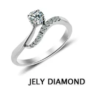 【JELY】晶采 H&A八心八箭完美車工鑽戒  0.30ct/F/VS2/3EX