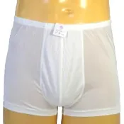 【賽凡絲】蠶絲舒適男四角蠶絲內褲(白色)