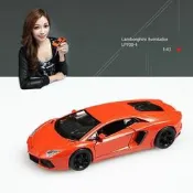 Welly 威利 Lamborghini藍寶堅尼 大牛 LP-700橘/白/葵花黃 1:43仿真合金模型車 鍘刀門可開啟