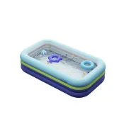 (店+)【佳美多】充氣游泳池 加厚戲水池 遊泳桶 電動充氣泳池 傢庭戲水池 氣墊游泳池 密封防漏 加厚耐磨 環保材質 一鍵充氣 超大空間 分層氣囊 獨立閥門