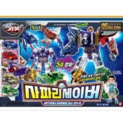 韓國境內版🇰🇷Hello carbot 衝鋒戰士 水晶 all star 動物 車子 三型態 五合一合體變形機器人 模型