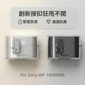 適用SONY索尼 WF-1000XM6 耳機保護套 耳機殼 新款索尼XM6 隱形支架 TPU軟殼 透明保護殼 自動彈蓋