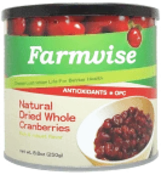 美纖小舖 整顆蔓越莓乾 (250G/罐)【清淨生活】★超大果粒不榨汁★非切片