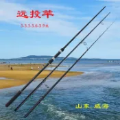【現貨】3-3.9米遠投竿 超輕超硬並繼式插節釣竿 輕錨竿 威海廠家碳素釣魚竿 