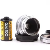 【老鏡淘】漂亮!! 海爾銀鏡 Steinheil Cassaron 40mm f3.5 M42口 街拍小廣角