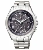 大高雄鐘錶城 CITIZEN星辰 AT8160-55H 光動能電波商務計時腕錶 銀 42mm｜樂天領券現折★全館特惠中★指定刷卡回饋10%