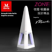 Mdovia ZONE｜La Tour 吸塵夜燈｜造型無線手持吸塵器 | 附夜燈／6色可選／雙層濾網