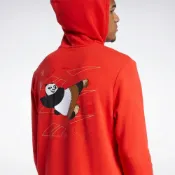 (店+)【REEBOK】REEBOK 帽T 紅色 功夫熊貓 聯名 長袖 男 H18402