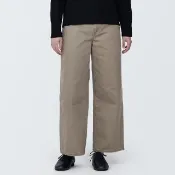 【MUJI 無印良品】女有機棉丹寧寬版寬鬆褲(共2色)