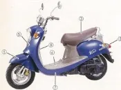 【太一摩托車精品店】 VINO 90 原廠車殼 H殼 前土除 邊條 側殼 後扶手 工資另計 歡迎詢價
