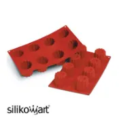 伴桌｜Silikomart 8連小花模 可麗露模 SF050 / 30.050.00.0060 矽膠模 皂模
