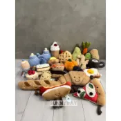 「現貨」Jellycat Food & Fruit 食物水果系列 茄子 香蕉 爆米花 漢堡