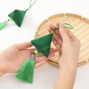 【現貨可開統編】端午節香包diy手工粽子香囊掛件艾草自制材料包隨身掛飾端午禮品