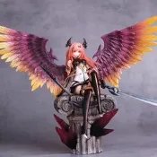 神擊的巴哈姆特 奧利維亞 巴哈姆特之怒 墮天使 27cm HOB 二次元 模型 公仔 擺件