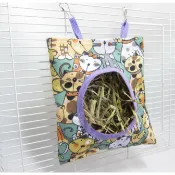 【鹹蛋鼠鼠壓箱寶】RAB0785 兔子草架 布草架 牧草架 草袋 布製 草架 可固定 天竺鼠 兔